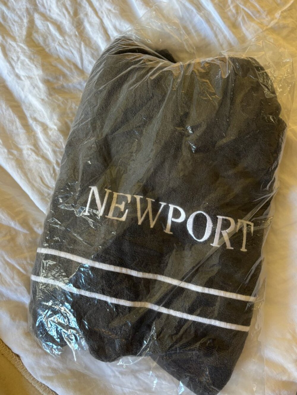 Dark Grey Capri Beach Towel from Newport Home Interiors - new $119